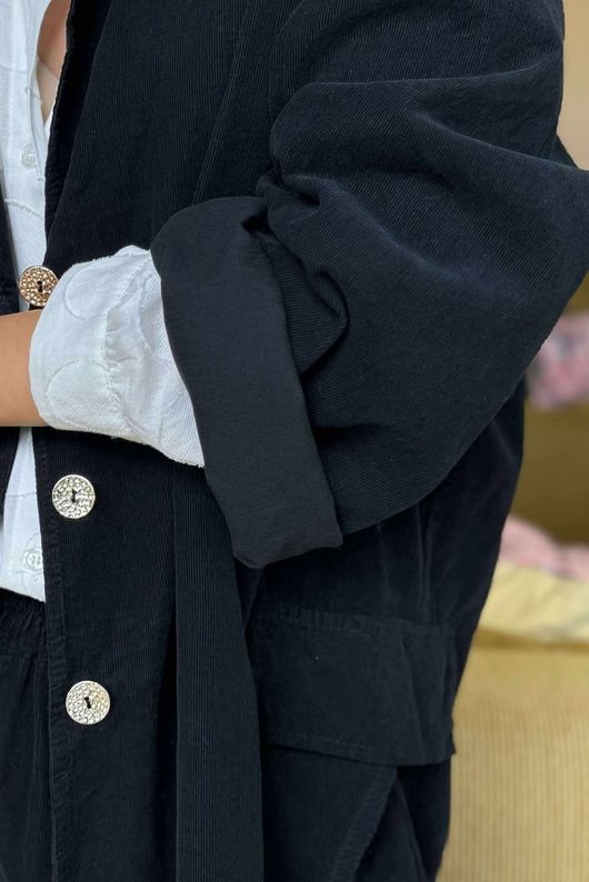 Cooper Needlecord Blazer Black  /14 =